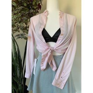 Women’s Massimo Dutti Pink Button Up Shirt Size S